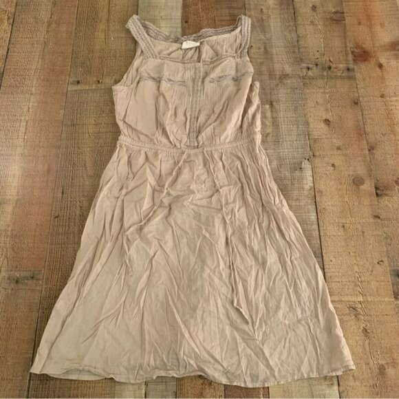 Converse One Star womens size small cream midi dress top with lace accents - Picture 1 of 6